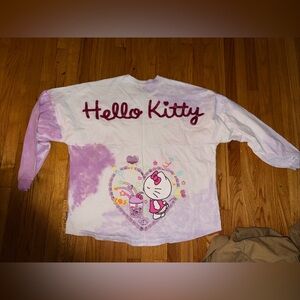 Hello Kitty Spirit Jersey Women’s XXL Sanria Boba Double Sided Tie Dye Glitter